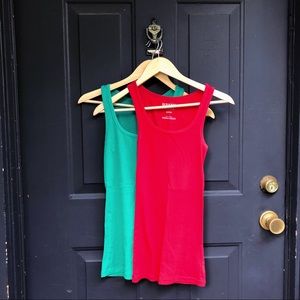 ♡ Pink and Teal Old Navy Tanks ♡